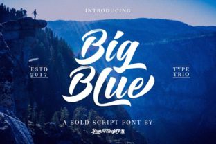 Big Blue: The Ultimate Script Handwritten Font for Modern Design