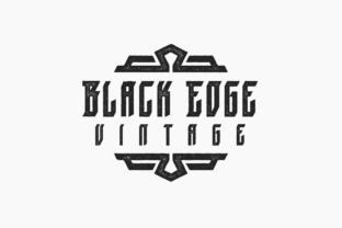 Black Edge Vintage: A Premium Typeface for Editorial Design