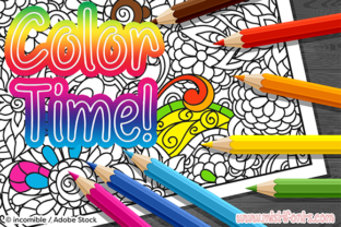Color Time: A Creative Outline Typeface for Modern Editorial Design