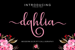Dahlia Script: A Modern Handwritten Calligraphy Font for Editorial Design