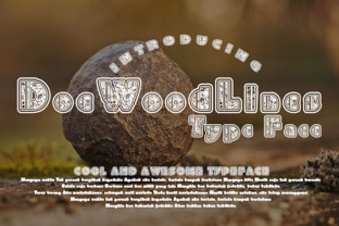 DoeWoodLines: A Refined Decorative Typeface for Editorial Design