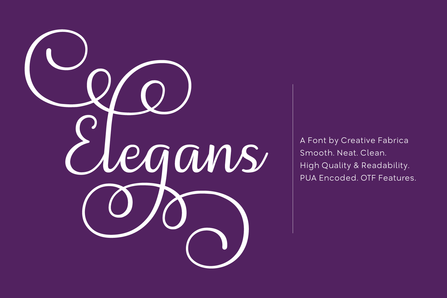 Elegans: The Smooth Script Font for Polished Brand Identity
