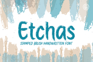 Etchas: The Stamped Brush Handwritten Font for Authentic Branding