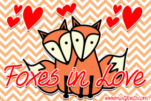 Foxes in Love: A Romantic Typeface for Branding Projects