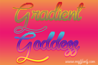Gradient Goddess: The Script Handwritten Typeface for Editorial Design