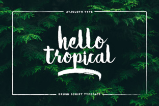 Hello Tropical: The Summer-Ready Script Font for Viral Campaigns