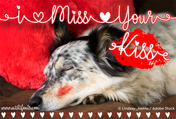 I Miss Your Kiss: The Romantic Script Font for Editorial Design