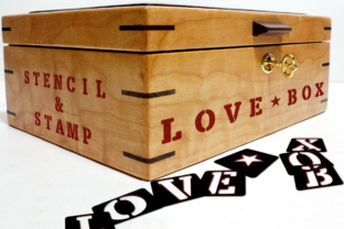 Love Box: Military Style Stencil Font for Bold Web Design