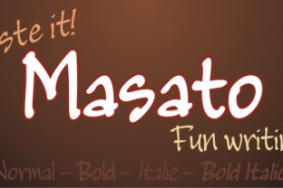 Masato Family: The Creative Script Handwritten Fonts for Crafters