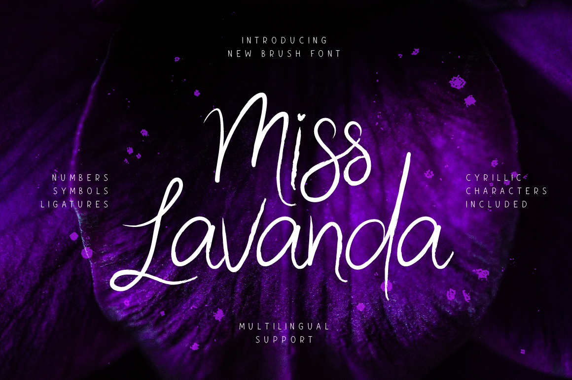 Miss Lavanda: The Brush Font for Elegant Brand Identity