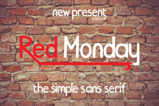 Red Monday: The Clean Sans Serif Font for Modern Brand Identity