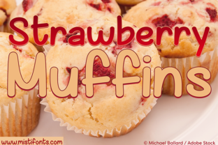 Strawberry Muffins: A Handwritten Font for Modern Web Design