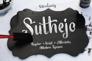 Suthejo: The Stunning Script Font for Handmade Creators