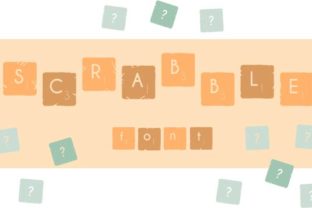 The Scrabble Font: A Playful Typeface for Handmade Branding