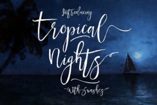 Tropical Nights: The Perfect Script Handwritten Typeface for Branding