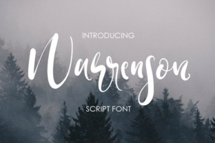 Warrenson: The Handcrafted Script Font for Modern Campaigns